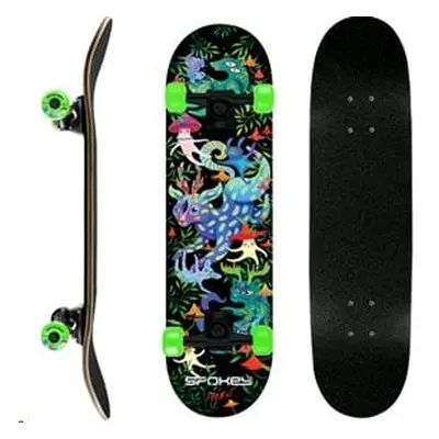 Spokey OLLIE Skateboard 78,7 x cm, ABEC7, so svietiacimi prvkami v tme