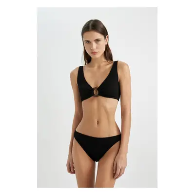 DEFACTO Fall In Love Regular Fit Wrinkled Bikini Bottom