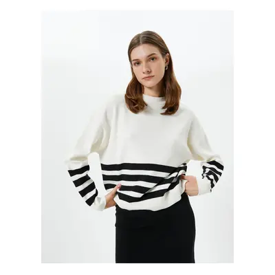 Koton Oversize Sweater Crew Neck Long Sleeve