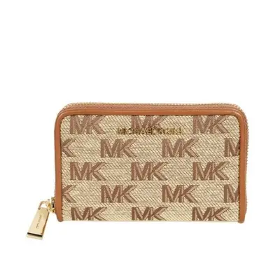 Michael Kors Wallet - JET SET SM ZA CARD CASE brown