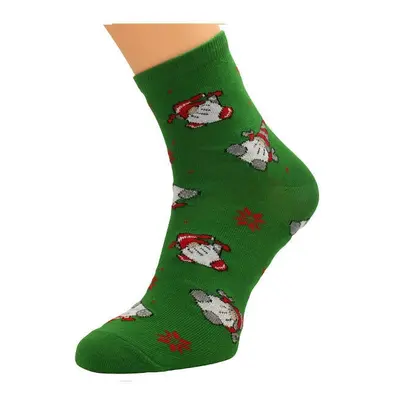 Bratex X-Mass Socks Women's green d-984