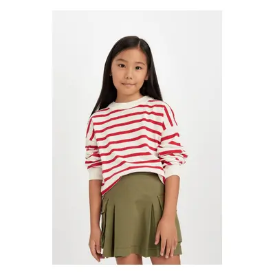 DEFACTO Girls Regular Fit Crew Neck Sweater