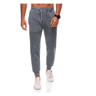 Edoti Men's BASIC uniform sweatpants joggers - grey melange