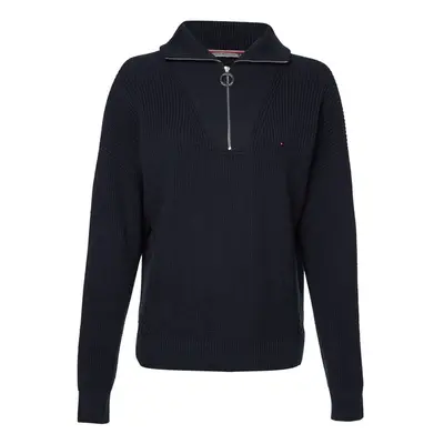 Tommy Hilfiger Sweater - HAYANA CABLE ZIP-UP SWEATER blue