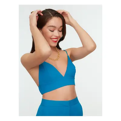 Trendyol Modrý crop top Tredyol - Dámské