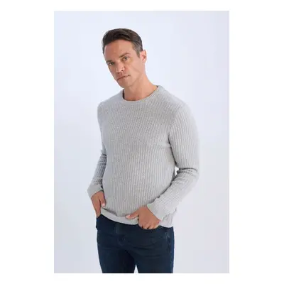 DEFACTO Standard Fit Crew Neck Knitwear Sweater