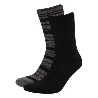 DEFACTO Men's Seamless 2-Pack Cotton Winter Boot Socks