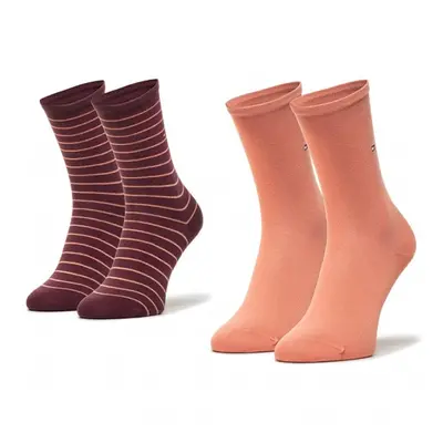 Socks - Tommy Hilfiger Stripes pack pink, burgundy