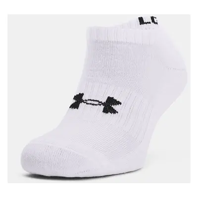 Under Armour Ponožky Core No Show 3Pk-WHT - unisex