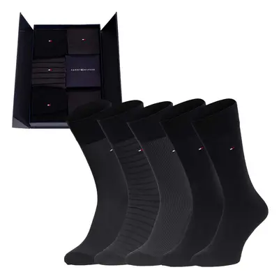 Pánské ponožky Tommy Hilfiger Tommy_Hilfiger_5Pack_Socks_701220144_002_Black