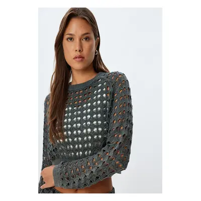 Koton Anthracite Women's Sweater