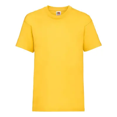 Yellow Cotton T-shirt Fruit of the Loom