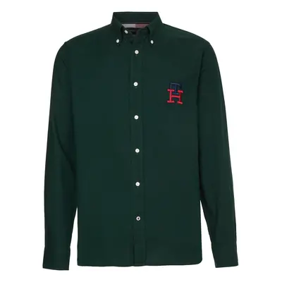 Tommy Hilfiger Shirt - CASHMERE TOUCH MONOGRAM RF SHIRT green