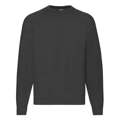 Czarna bluza męska Raglan Sweat Fruit of the Loom