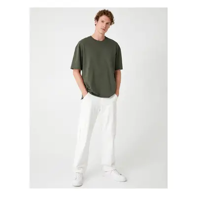 Koton Oversize T-Shirt Short Sleeve Crew Neck Cotton