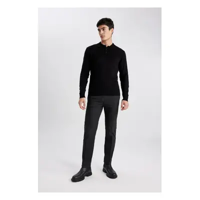 DEFACTO Wool Look Jogger Pants Pocket Straight Leg