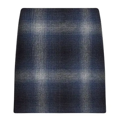 Skirt - Tommy Hilfiger WOOL SHADOW CHECK SHORT SKIRT blue