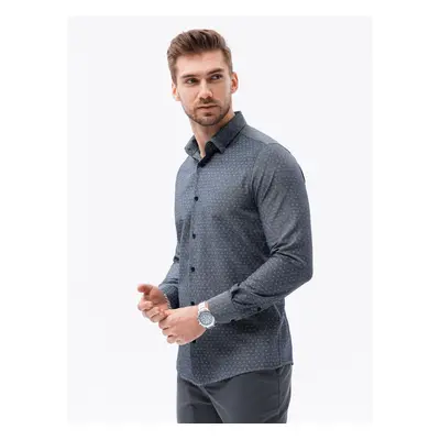 Ombre Men's shirt with long sleeves