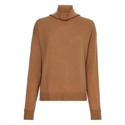 Tommy Hilfiger Sweater - SOFTWOOL MOCK-NK SWE brown