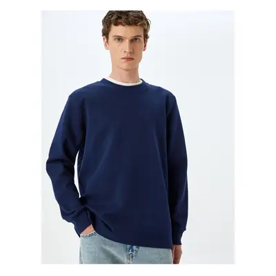 Koton Crew Neck Cotton Basic Sweatshirt