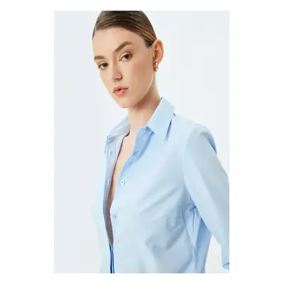 Koton Light Indigo Women's Shirt