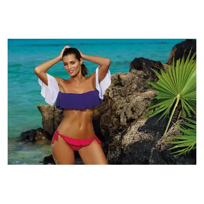 Swim Top Grace Suspiria-Bianco M-488 (1) Violet-White