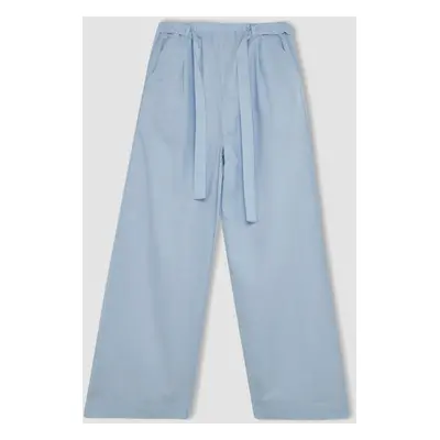 DEFACTO Girl Wide Leg Cotton Trousers