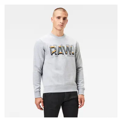 G-STAR Sweatshirt - Raw dot r sw l\s grey