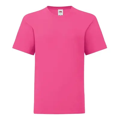 Pink children's t-shirt in combed cotton Fruit of the Loom