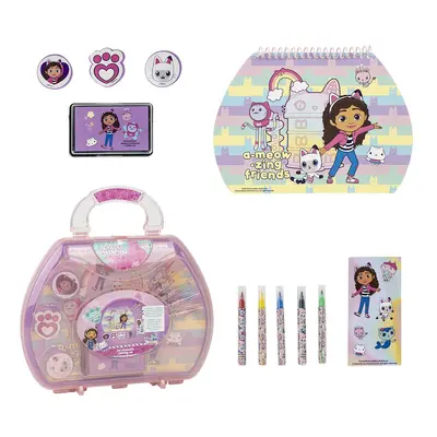 COLOURING STATIONERY SET BRIEFCASE GABBY´S DOLLHOUSE