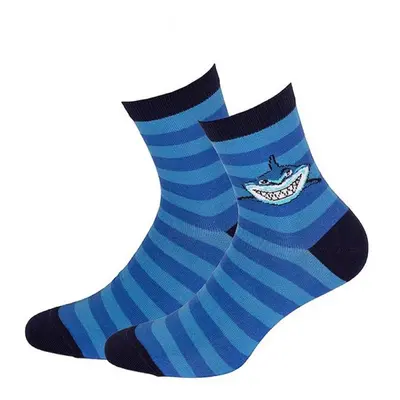 Gatta G34 socks. N01 Cottoline Boys Modeled blue