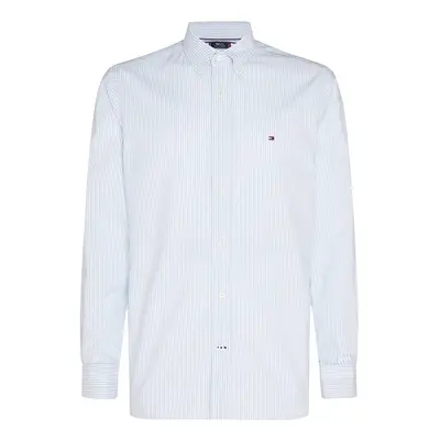 Tommy Hilfiger Shirt - FLEX REFINED OXFORD STRIPE SHIRT light blue