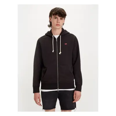 Levi&#39;s Černá pánská mikina Levi's® New Original Zip Up Meteorite - Pánské