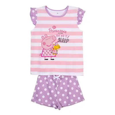 SHORT PYJAMAS SINGLE JERSEY SUSPENDERS PEPPA PIG