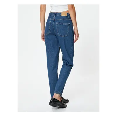 Koton High Waist Jeans Crop Straight Leg - Mom Jean