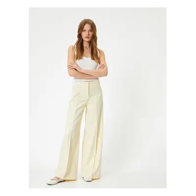 Koton Palazzo Trousers Wide Leg Normal Waist