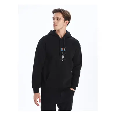 LC Waikiki Long Sleeve Printed Men's Hoodie