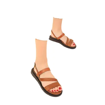 Soho Tan Women's Genuine Leather Sandals