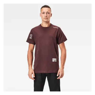 G-STAR T-shirt - Multi logo+ korpaz r t s\s burgundy