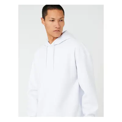 Koton Hooded Oversize Sweatshirt Raised Long Sleeve