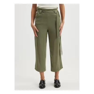 Khaki culottes se zavazováním VILA Priya - Dámské