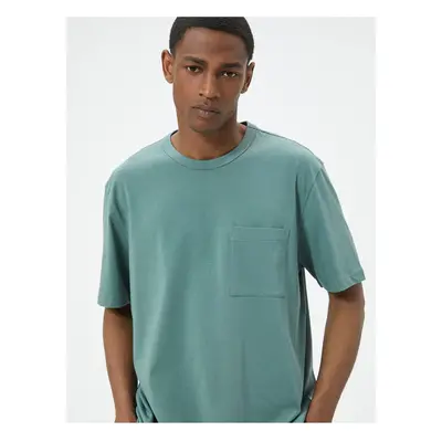 Koton Pocket Detailed Short Sleeve Crew Neck Cotton T-Shirt