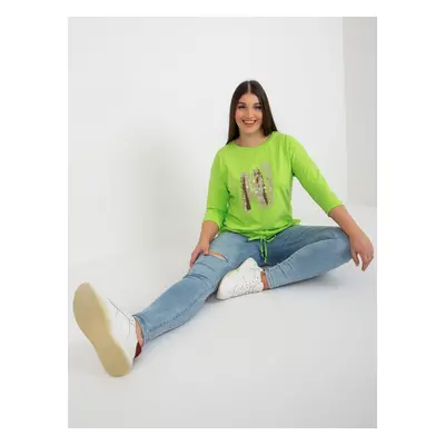 Blouse-RV-BZ-8182.03X-lime green