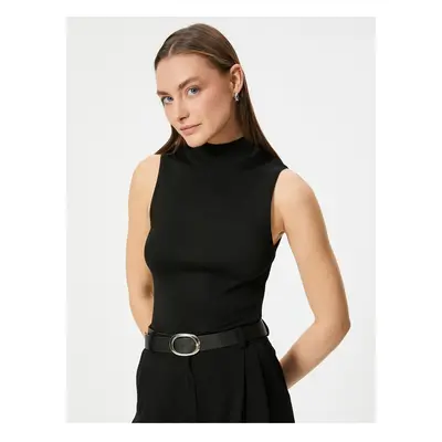 Koton Sleeveless Turtleneck Basic Knitwear Top