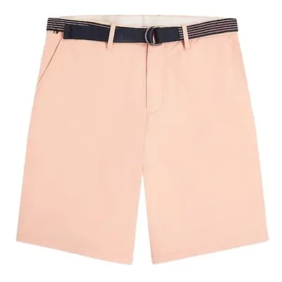 Tommy Hilfiger Shorts - HARLEM SHORT L.TWILL BELT orange