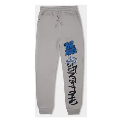 DEFACTO Boys' Regular Fit Thick Sweatshirt Fabric Trousers.