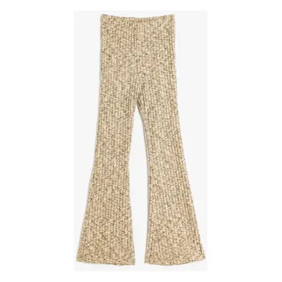 Koton Beige Melange Girl's Trousers