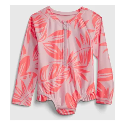 GAP Dětské plavky print swim rash guard one-piece - Holky