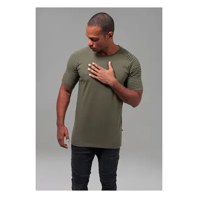 Pleat Raglan Tee olivový