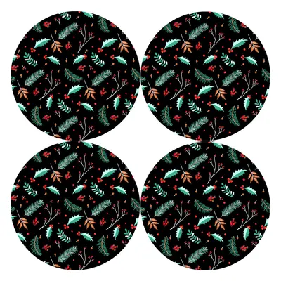 Bertoni Home Unisex's Round Table Pads Set Ostrokrzew